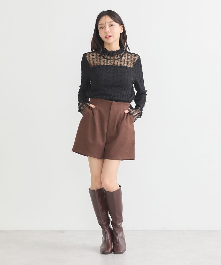 earth music&ecology「あったかレースプルオーバー」|Tシャツ・カットソー|