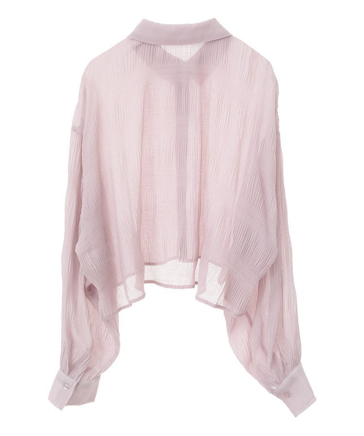 earth music&ecology「マジョリカプリーツショートシャツ」|シャツ・ブラウス|