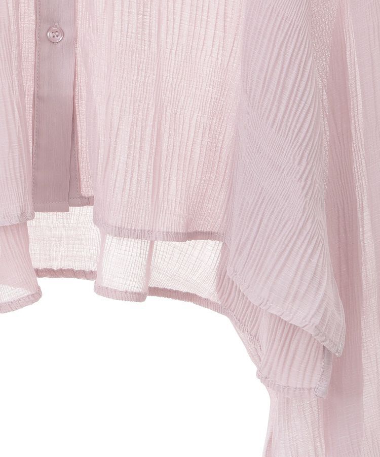 earth music&ecology「マジョリカプリーツショートシャツ」|シャツ・ブラウス|