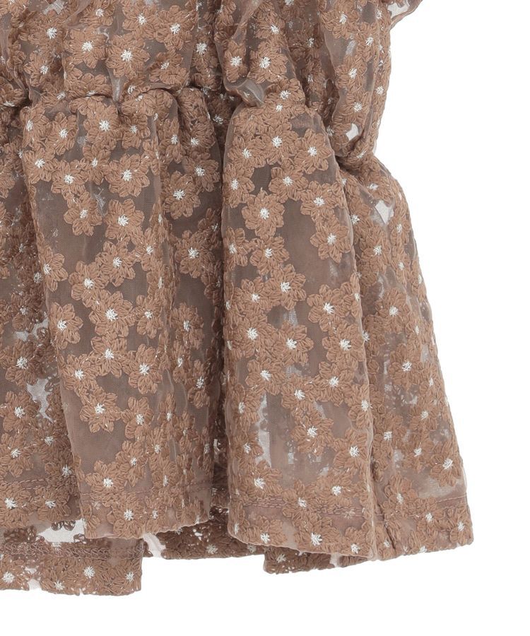 earth music&ecology「キラキラフラワー刺繍ビスチェ」|ベスト・ジレ|