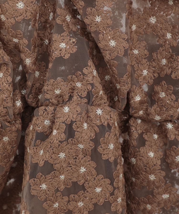 earth music&ecology「キラキラフラワー刺繍ビスチェ」|ベスト・ジレ|