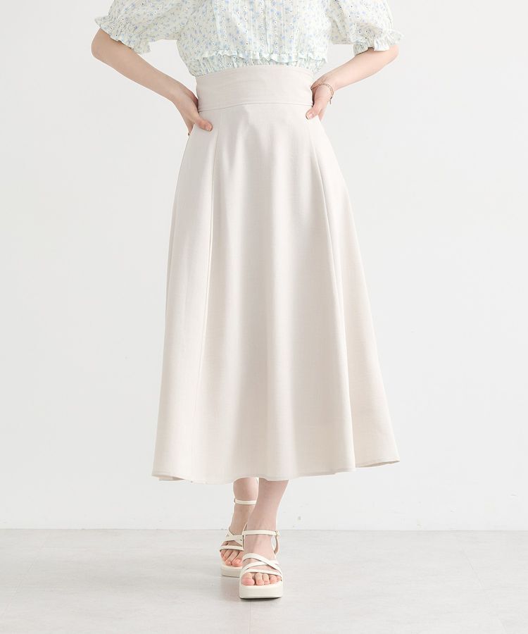 earth music&ecology「バックレースアップスカート」|フレア|