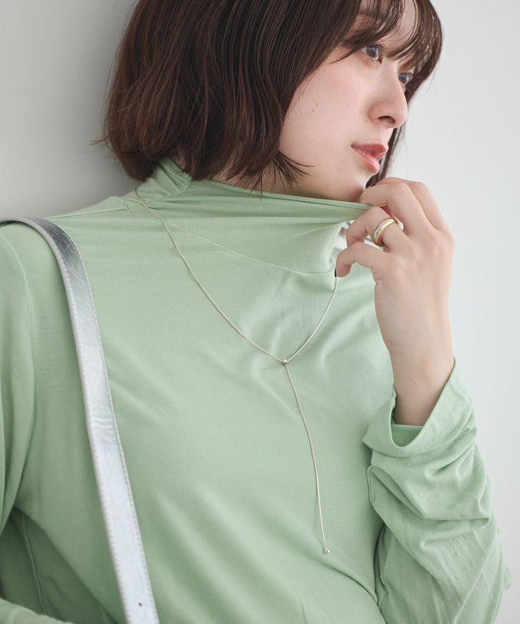 earth music&ecology「あったかフェミニンインナー(シアーハイネック)」|Tシャツ・カットソー|