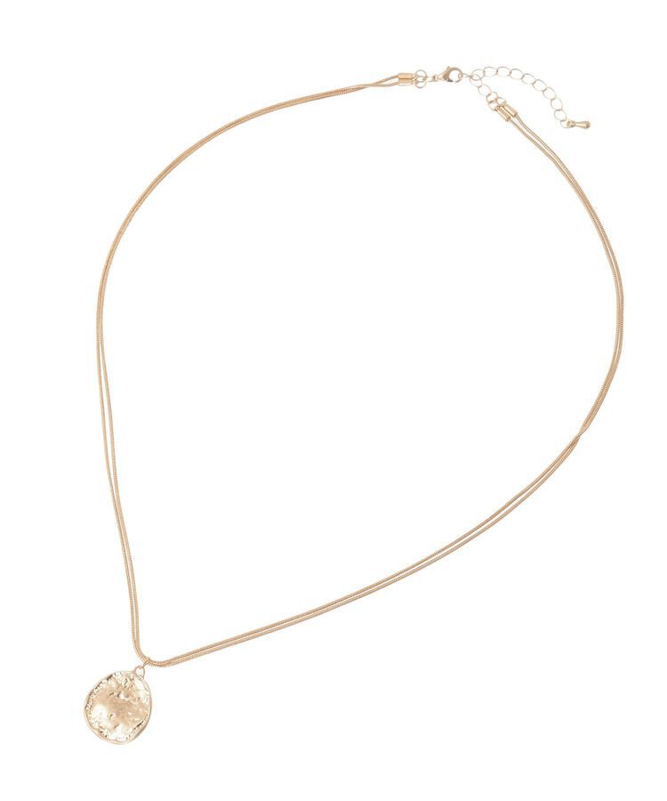 earth music&ecology「レイヤードチェーンメダリオンネックレス」|ネックレス|