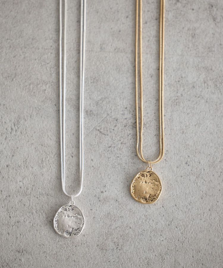 earth music&ecology「レイヤードチェーンメダリオンネックレス」|ネックレス|