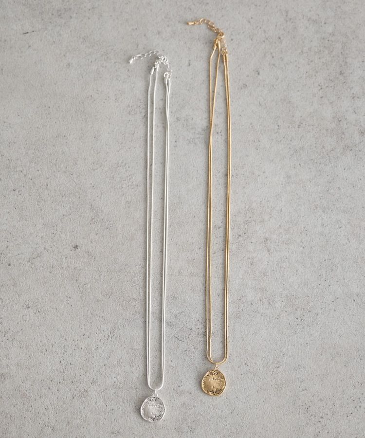 earth music&ecology「レイヤードチェーンメダリオンネックレス」|ネックレス|