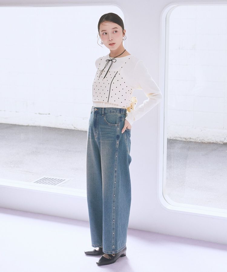 earth music&ecology「2WAYドットリボンビスチェ」|ベスト・ジレ|