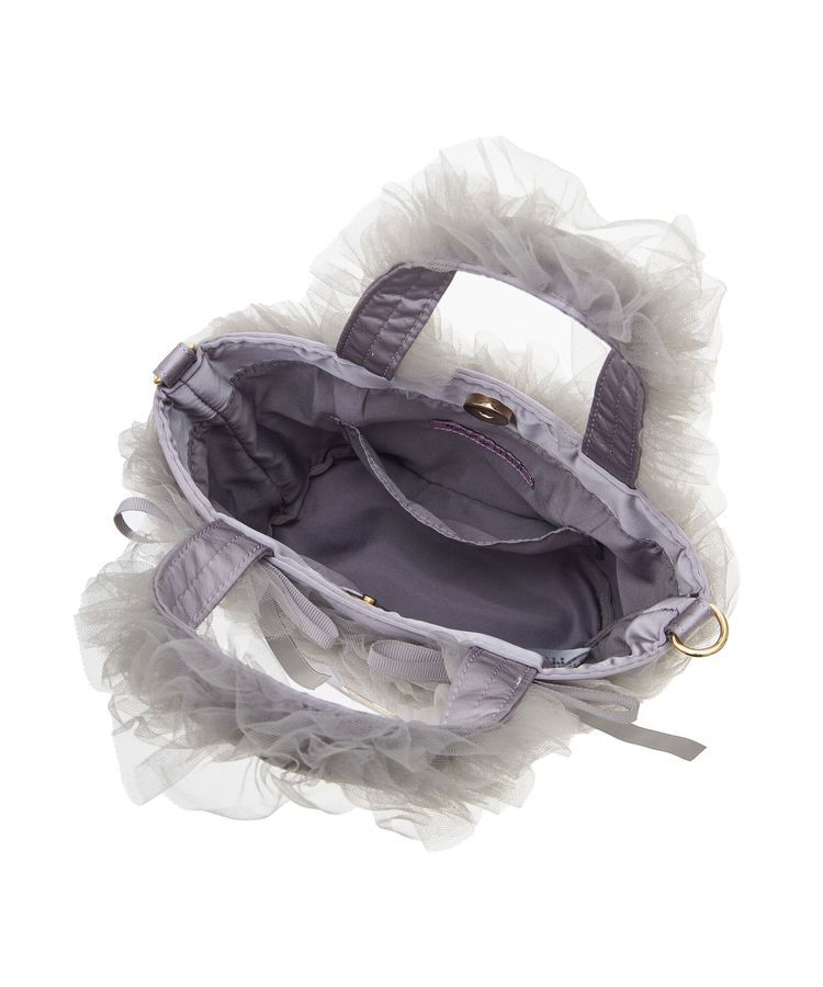 Maison de FLEUR「チュールフリルハンドル2Wayトートバッグ」|トートバッグ|