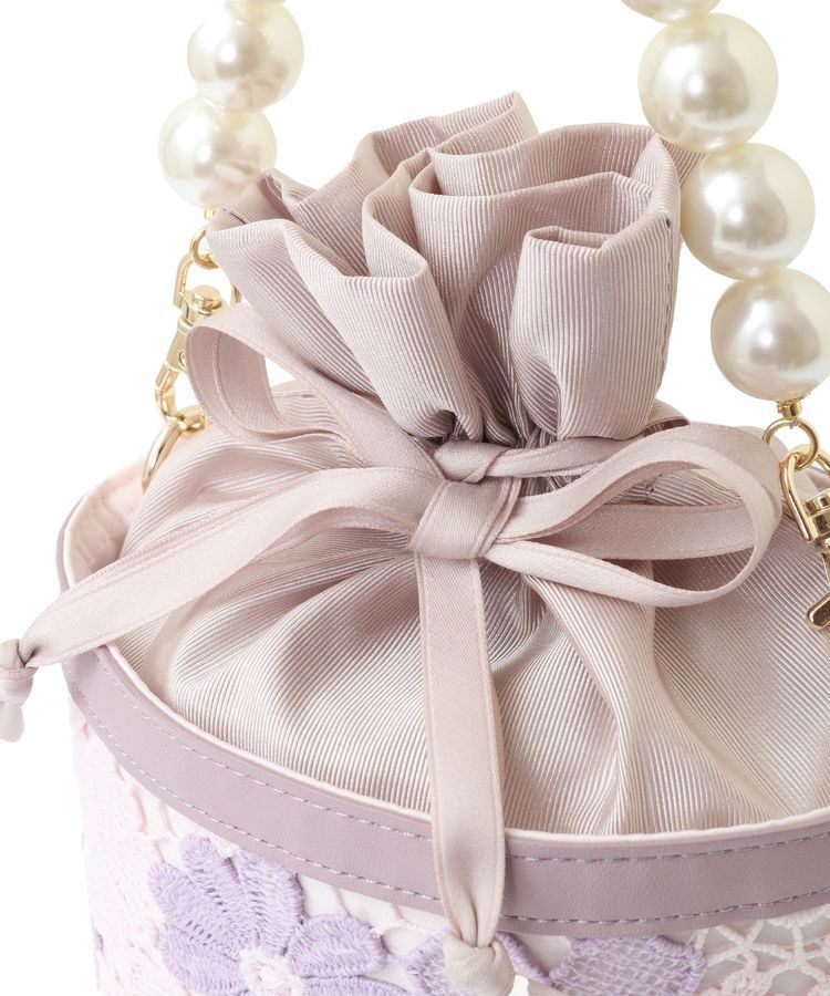 Maison de FLEUR「フラワーレース2Wayバケツ型バッグ」|ショルダー・メッセンジャー|