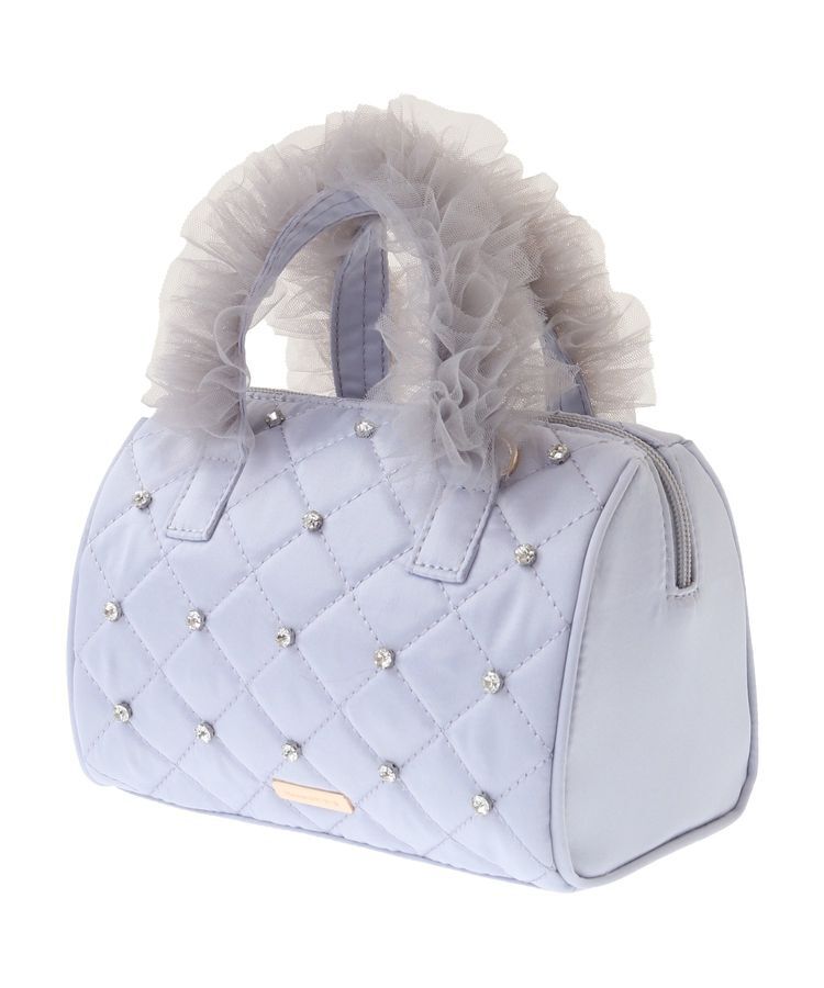 Maison de FLEUR「EC限定チュールハンドルラインストーンボストン」|ハンドバッグ|