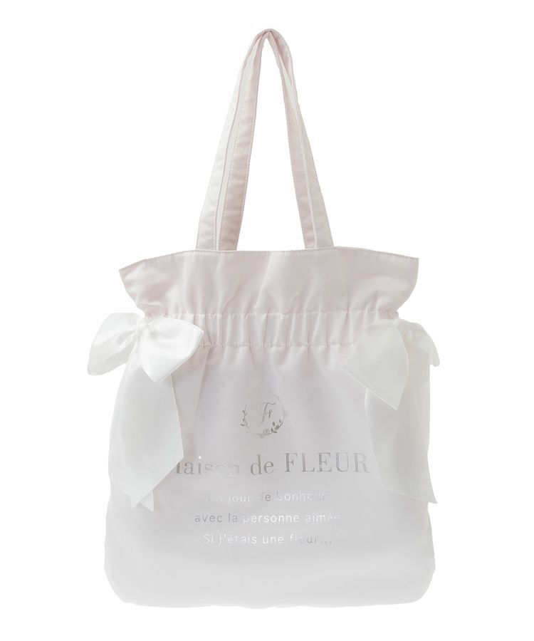 Maison de FLEUR「ダブルリボンギャザートートバッグ」|トートバッグ|