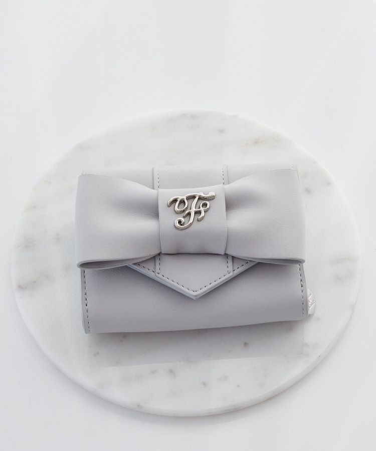 Maison de FLEUR「ベルトリボンミニウォレット」|財布|サックスブルー