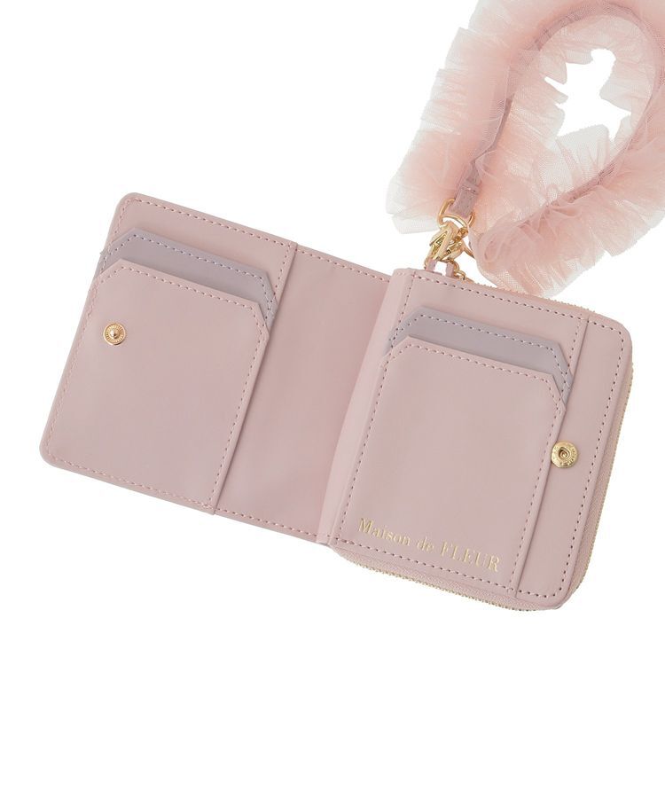 Maison de FLEUR「チュールストラップウォレット」|財布|