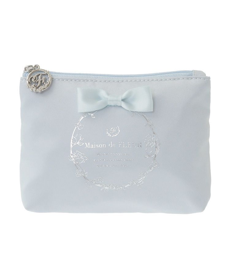 Maison de FLEUR「サテンリボンティッシュケース」|ポーチ|