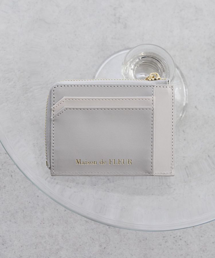 Maison de FLEUR「配色ビジューフラグメントケース」|財布|