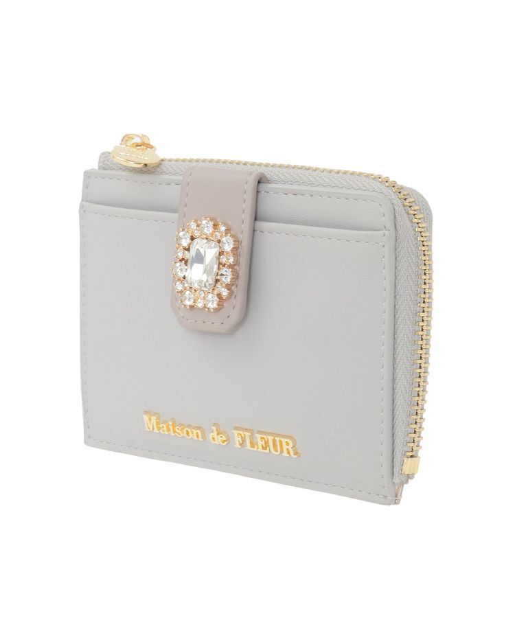 Maison de FLEUR「配色ビジューフラグメントケース」|財布|