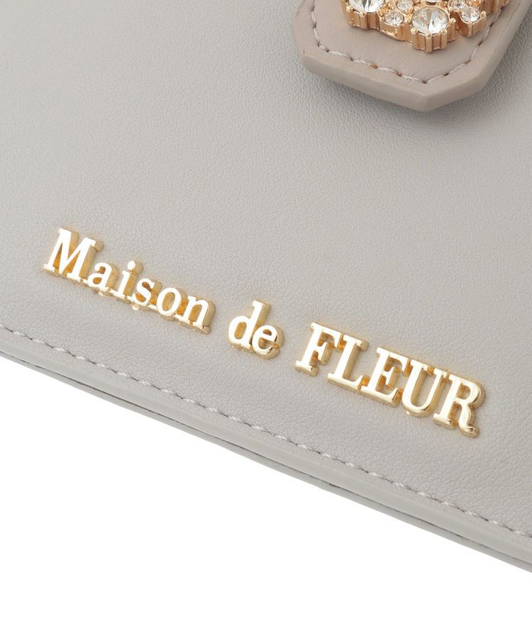Maison de FLEUR「配色ビジューフラグメントケース」|財布|