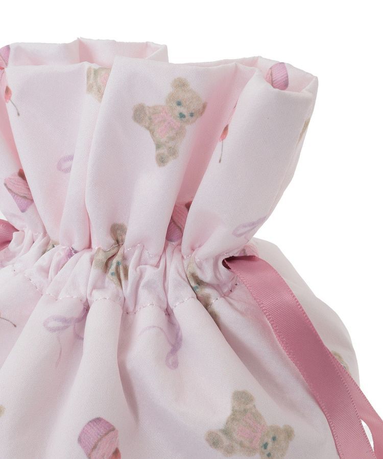 Maison de FLEUR「ベア総柄巾着ポーチ」|ポーチ|