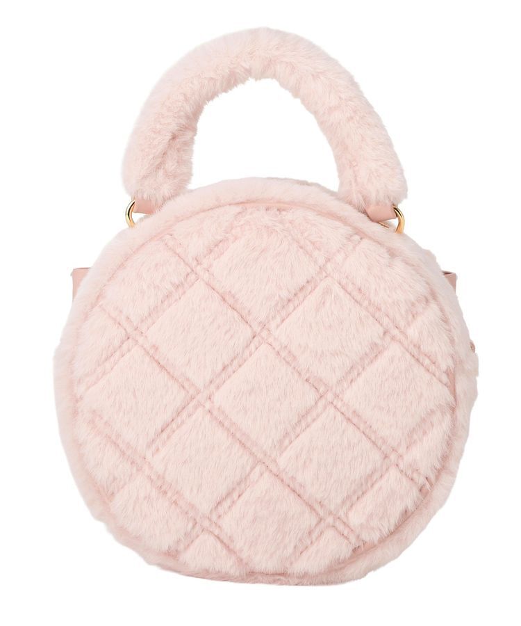 Maison de FLEUR「フェイクファーパールリボンラウンドバッグ」|ハンドバッグ|