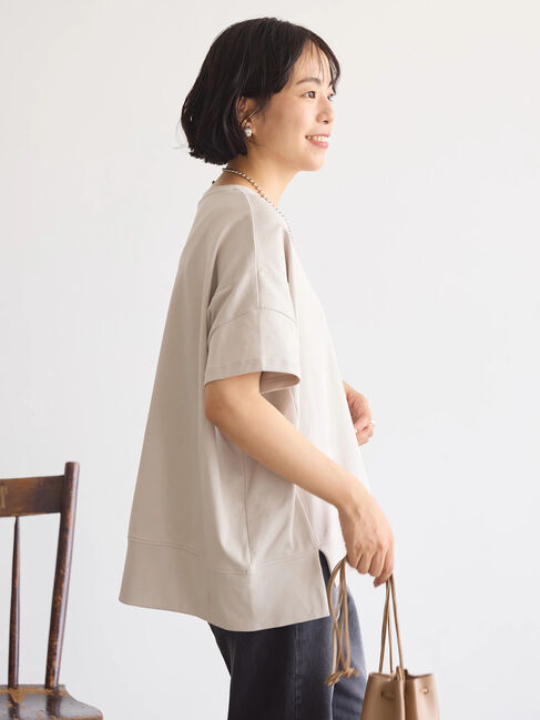 AMERICAN HOLIC「接触冷感裾切り替えカットプルオーバー」|Tシャツ・カットソー|