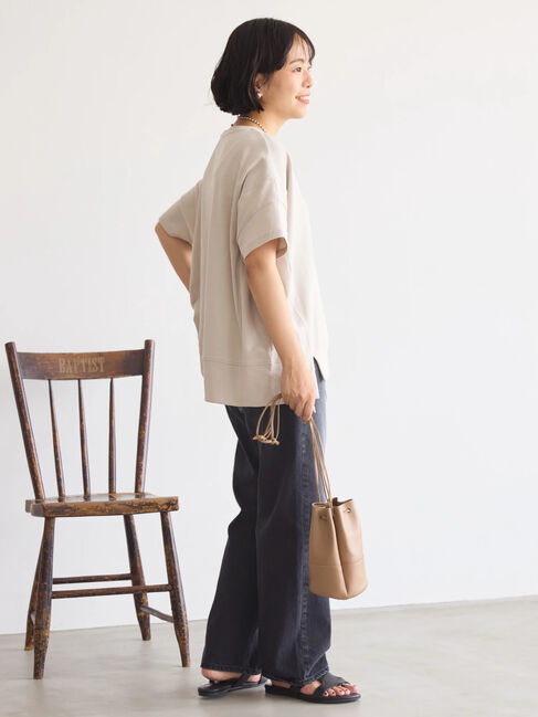 AMERICAN HOLIC「接触冷感裾切り替えカットプルオーバー」|Tシャツ・カットソー|