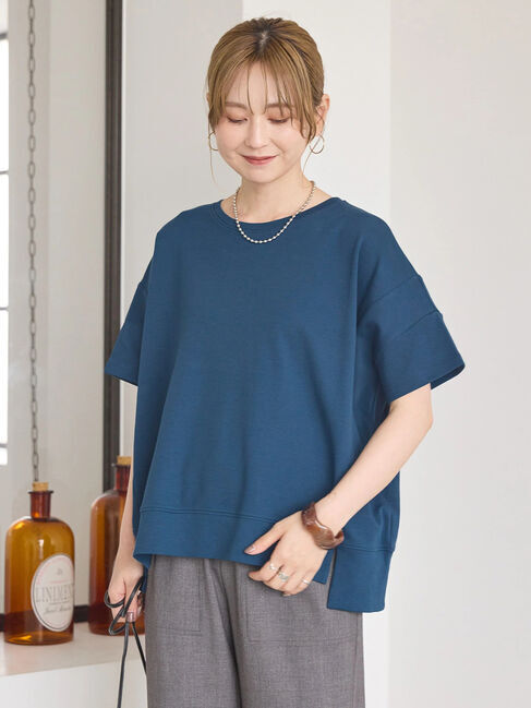 AMERICAN HOLIC「接触冷感裾切り替えカットプルオーバー」|Tシャツ・カットソー|