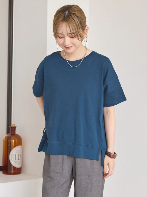 AMERICAN HOLIC「接触冷感裾切り替えカットプルオーバー」|Tシャツ・カットソー|