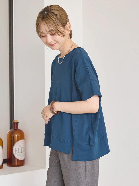 AMERICAN HOLIC「接触冷感裾切り替えカットプルオーバー」|Tシャツ・カットソー|