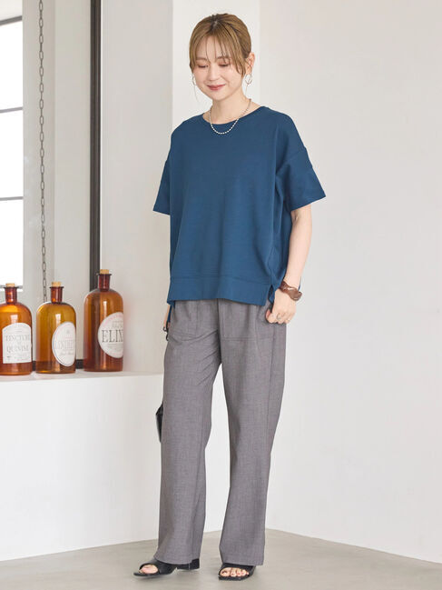 AMERICAN HOLIC「接触冷感裾切り替えカットプルオーバー」|Tシャツ・カットソー|