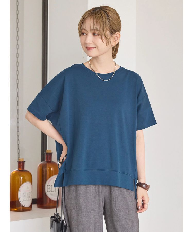 AMERICAN HOLIC「接触冷感裾切り替えカットプルオーバー」|Tシャツ・カットソー|