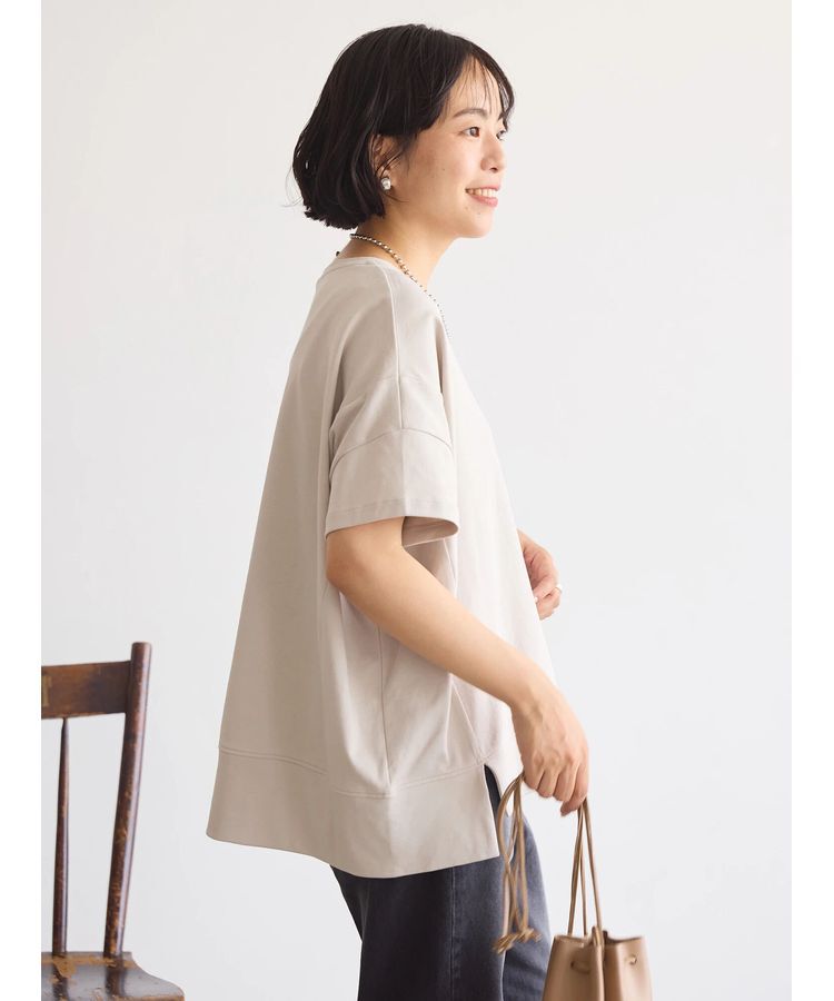 AMERICAN HOLIC「接触冷感裾切り替えカットプルオーバー」|Tシャツ・カットソー|