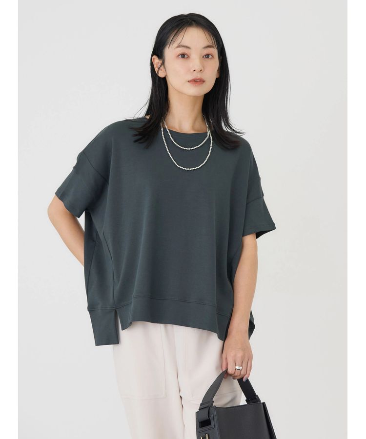 AMERICAN HOLIC「接触冷感裾切り替えカットプルオーバー」|Tシャツ・カットソー|