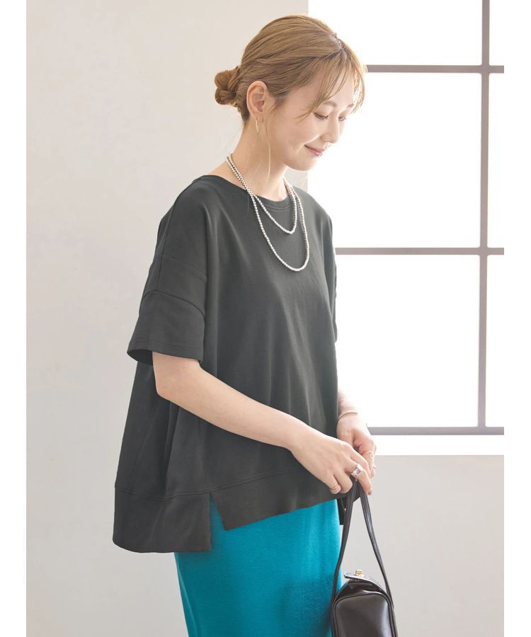 AMERICAN HOLIC「接触冷感裾切り替えカットプルオーバー」|Tシャツ・カットソー|