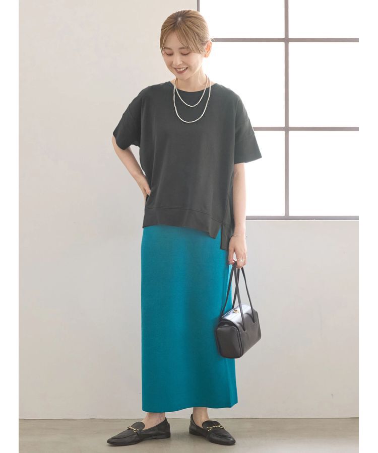 AMERICAN HOLIC「接触冷感裾切り替えカットプルオーバー」|Tシャツ・カットソー|