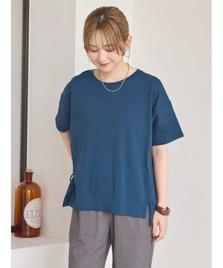 AMERICAN HOLIC「接触冷感裾切り替えカットプルオーバー」|Tシャツ・カットソー|