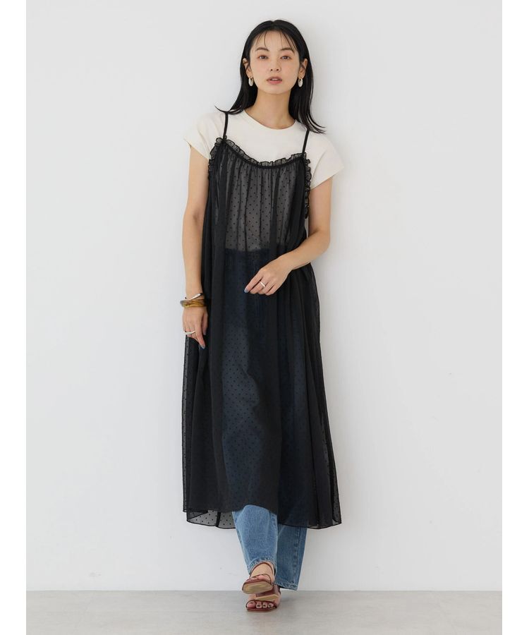 AMERICAN HOLIC「ドビーシフォンキャミワンピース」|ワンピース|Black
