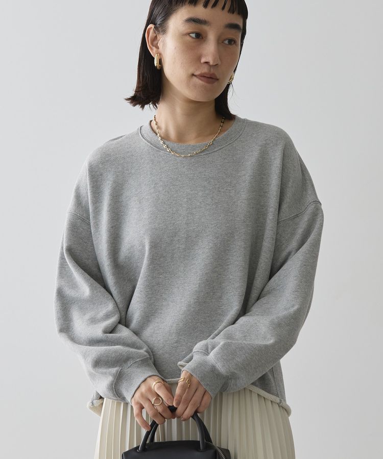 AMERICAN HOLIC「ラメ裏毛ショートスウェット」|スウェット・ジャージ|Light Gray Mixture