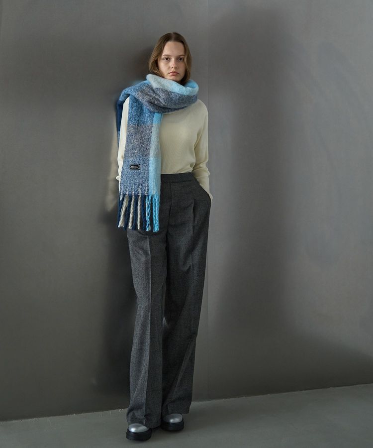 AMERICAN HOLIC「シャギーチェックBIGマフラー」|マフラー|