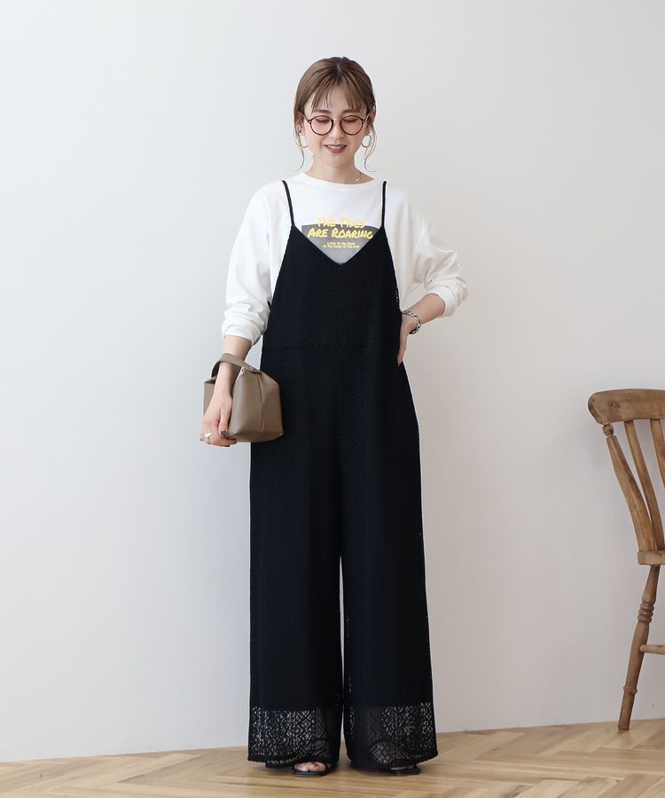 AMERICAN HOLIC「レースキャミサロペット【WEB限定カラー有り】」|オールインワン|