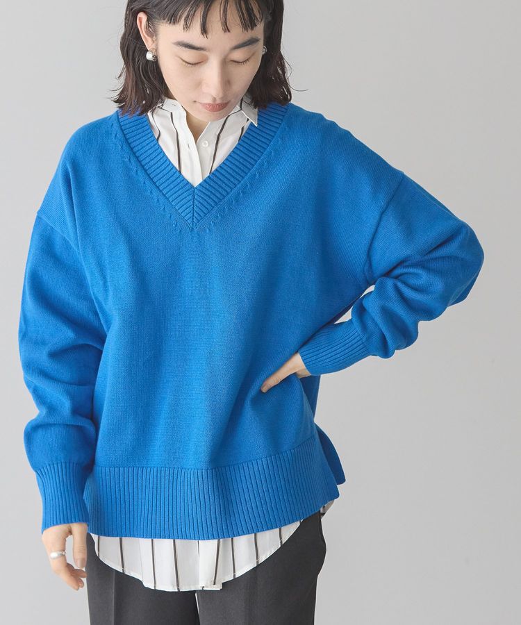 AMERICAN HOLIC「Vネックニットプルオーバー」|ニット・セーター|