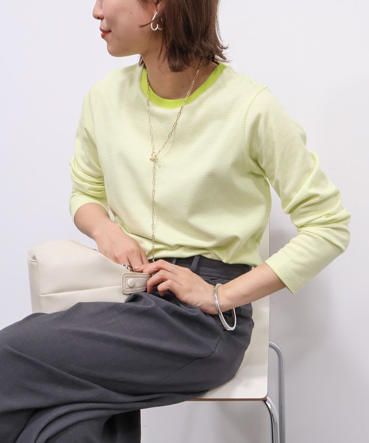 AMERICAN HOLIC「クルーネックカットプルオーバー」|Tシャツ・カットソー|Yellow