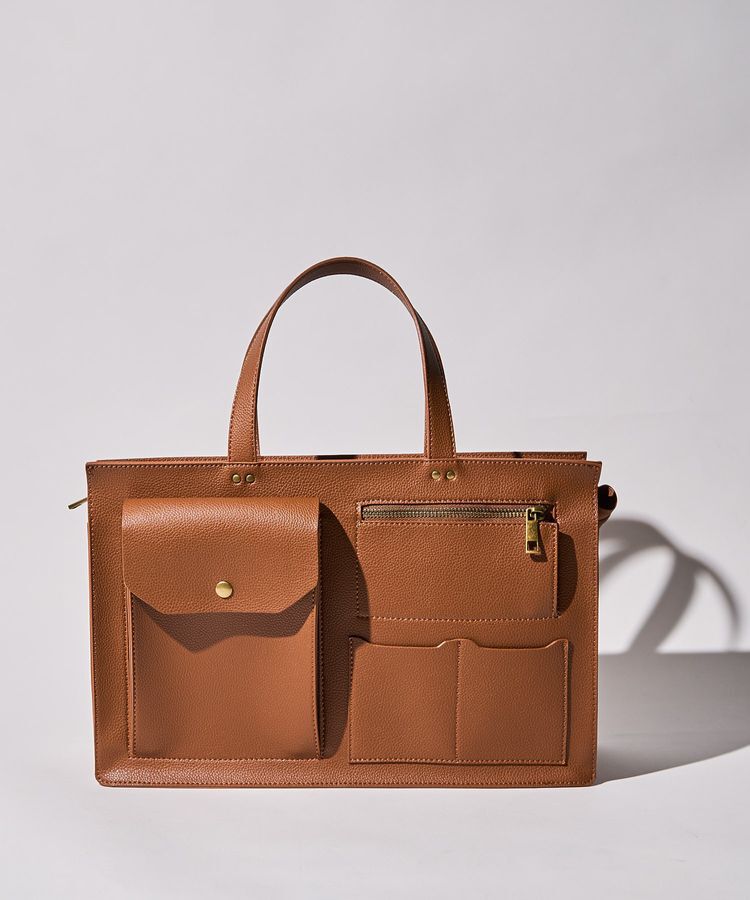 AMERICAN HOLIC「マルチポケットスクエアA４ショルダートートバッグ」|その他|Camel