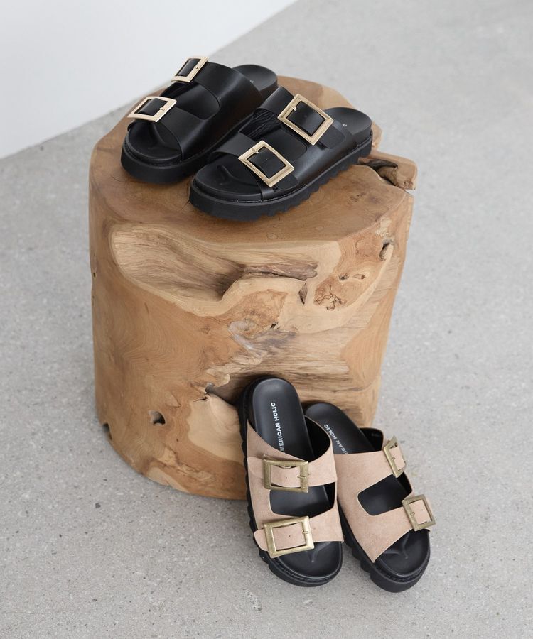 AMERICAN HOLIC「バックルフラットサンダル」|サンダル|