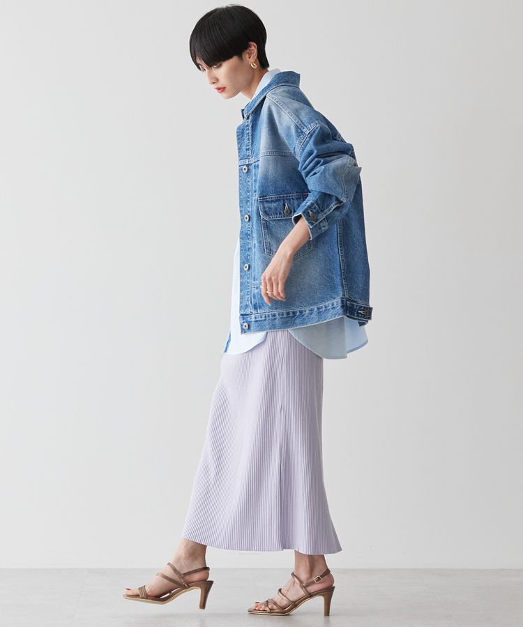 AMERICAN HOLIC「【WEB限定】針抜きテレコタイトスカート」|タイト|