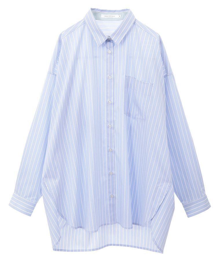 AMERICAN HOLIC「イージーケア配色ポイントロングシャツ/チュニック」|シャツ・ブラウス|