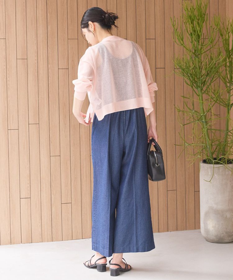 AMERICAN HOLIC「ウォッシャブルショート丈シアーカーディガン」|カーディガン|