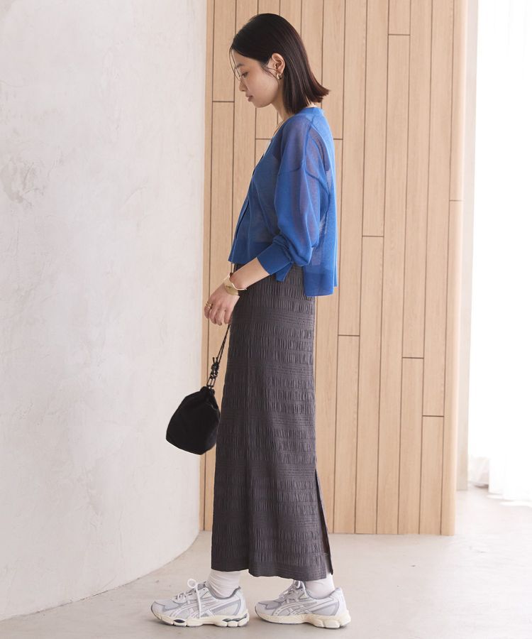 AMERICAN HOLIC「ウォッシャブルショート丈シアーカーディガン」|カーディガン|