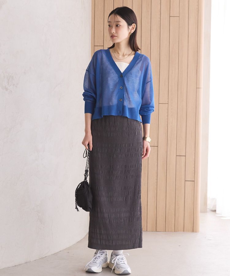 AMERICAN HOLIC「ウォッシャブルショート丈シアーカーディガン」|カーディガン|