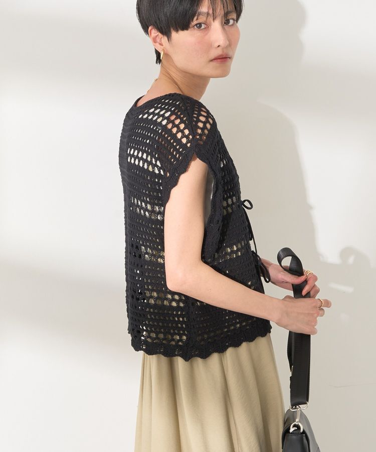 AMERICAN HOLIC「レーシーニットベスト」|ベスト・ジレ|