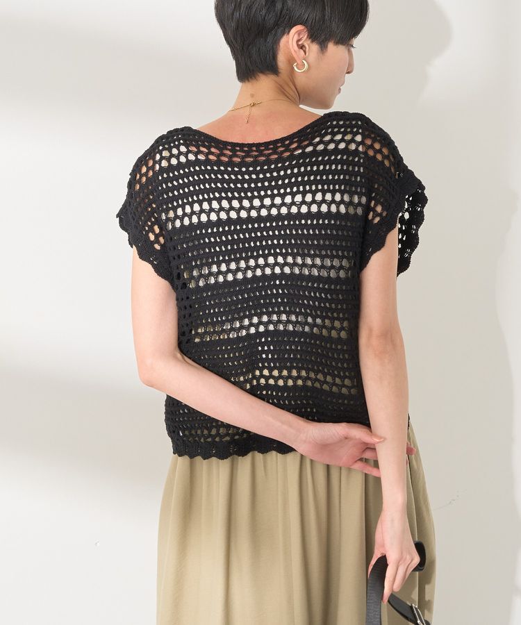 AMERICAN HOLIC「レーシーニットベスト」|ベスト・ジレ|